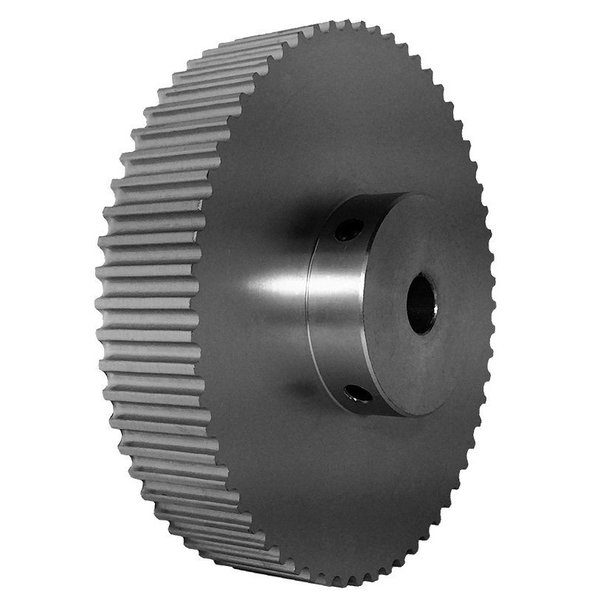 B B Manufacturing 62-5P15-6A5, Timing Pulley, Aluminum, Clear Anodized,  62-5P15-6A5